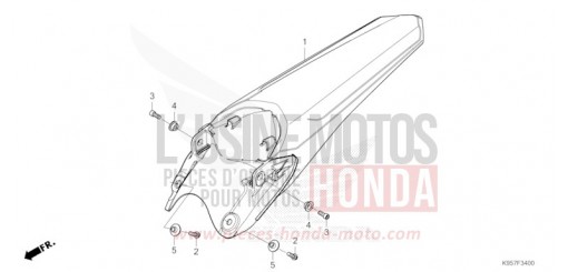 KOTFLUEGEL, HINTEN CRF250RS de 2025